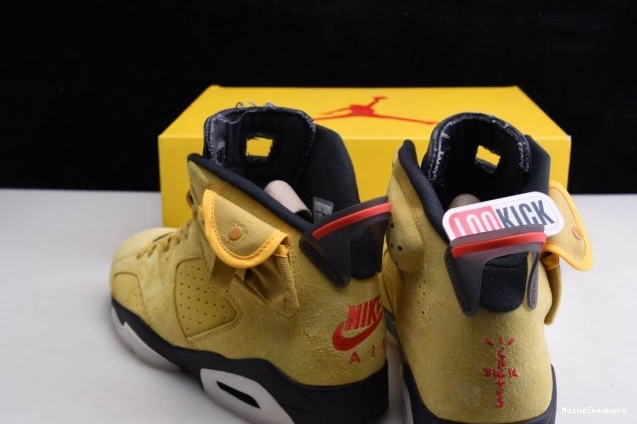 MaikeSneakers JORDAN 6 AIR SCOTT YELLOW X CN1084-300 TRAVIS 0803